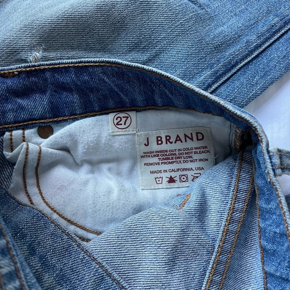 J brand boyfriend cuffed bottom jeans - Picture 3 of 6